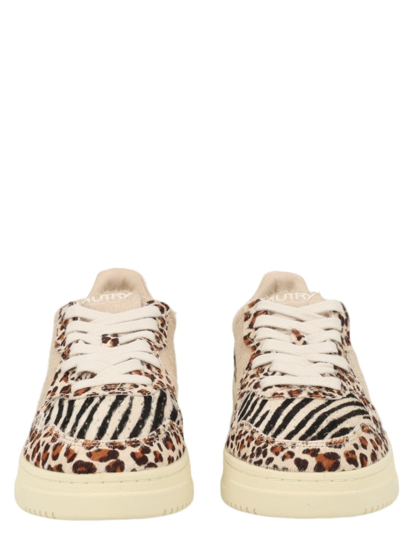 Autry Multicolour Animal Print Pony Cow Leather Sneakers