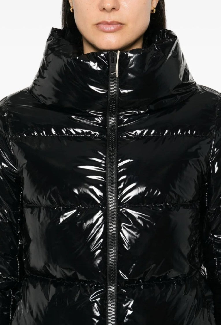 Herno Cropped Black Puffer Jacket