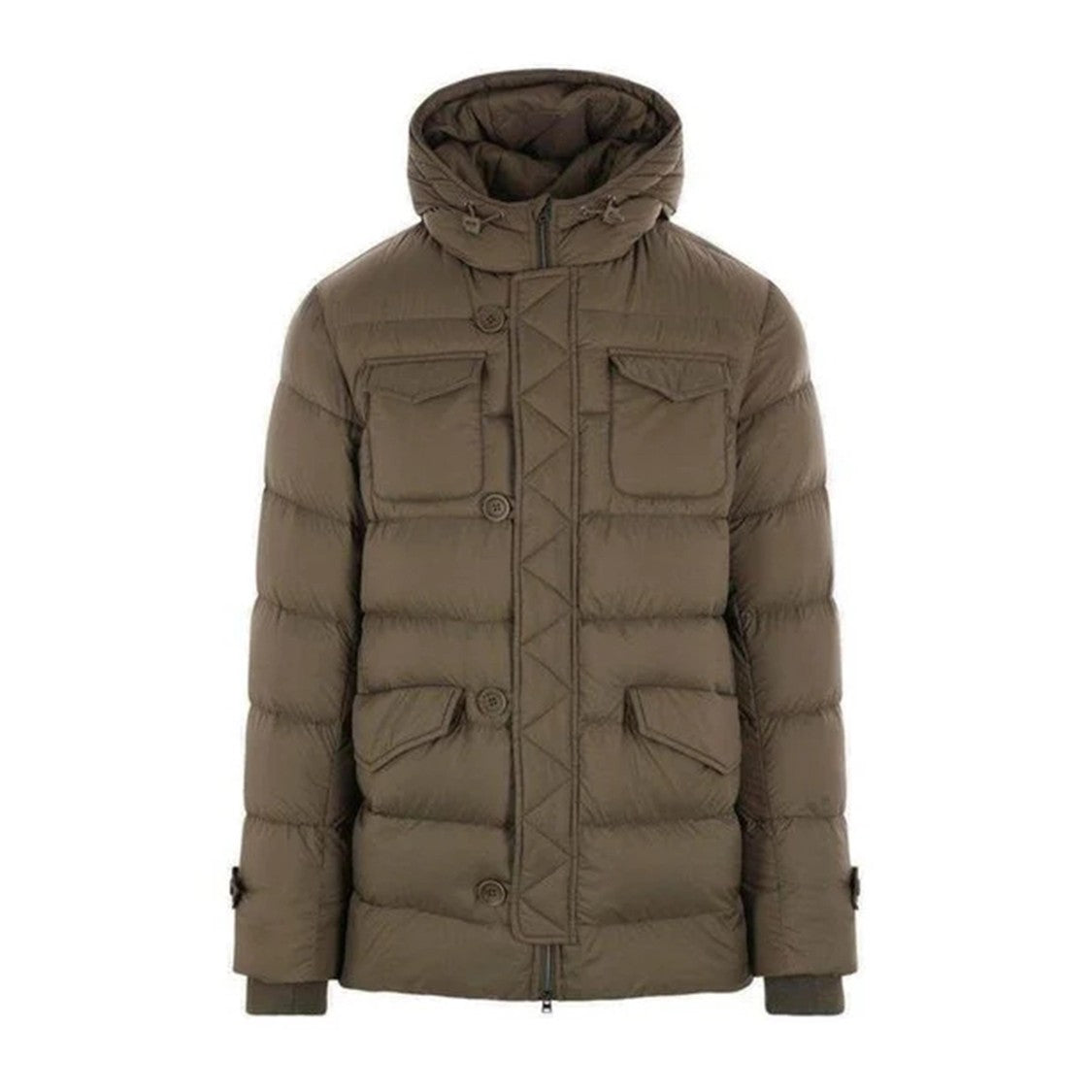 Herno Medium-Length Down Jacket With Quilted Design
