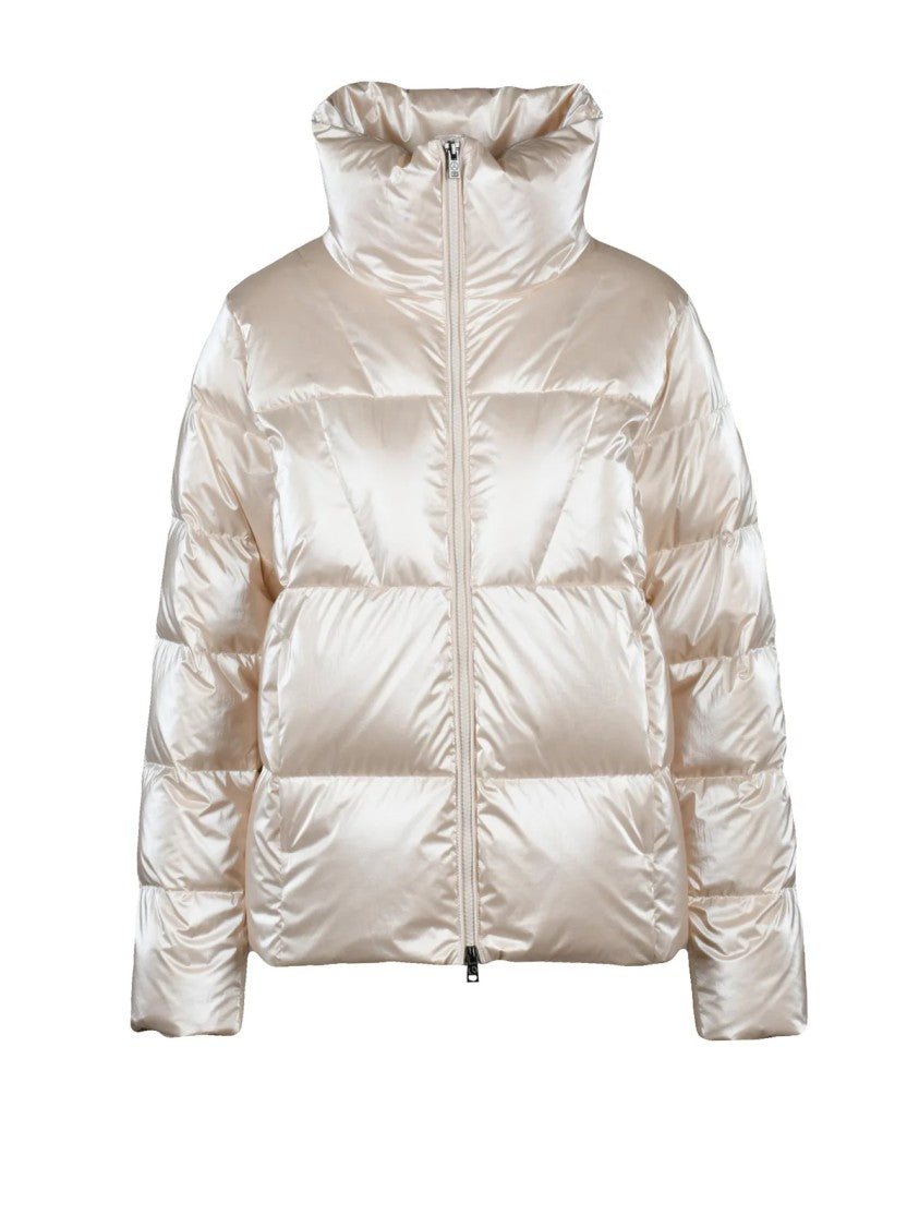 People Of Shibuya Cream Side Gussets Polyamide Down Jacket