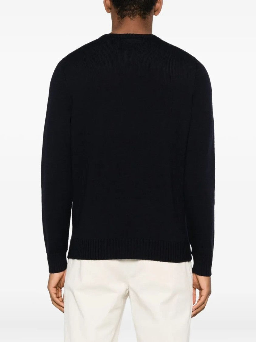 Drumohr Merino Wool Long Sleeve Crew-Neck Sweater