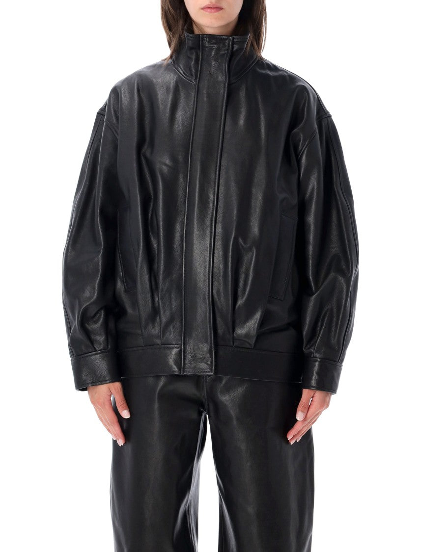 Arma Paula Oversized Lambskin Leather Jacket