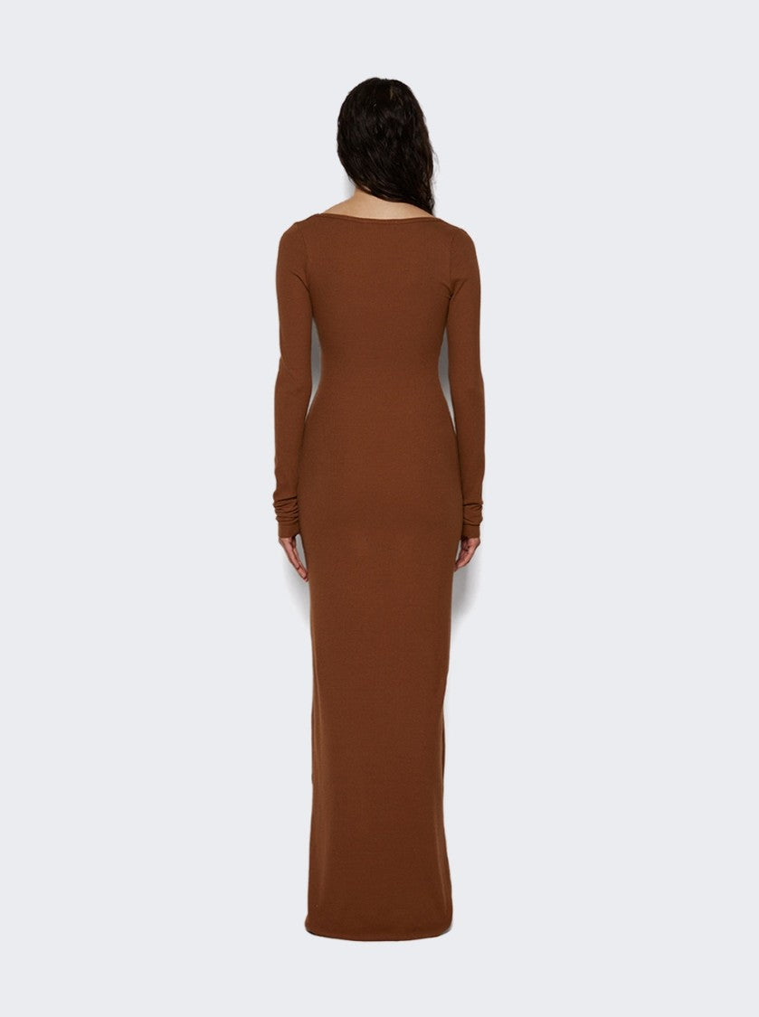 Eterne Maxi Square Neck Dress Earth Ear