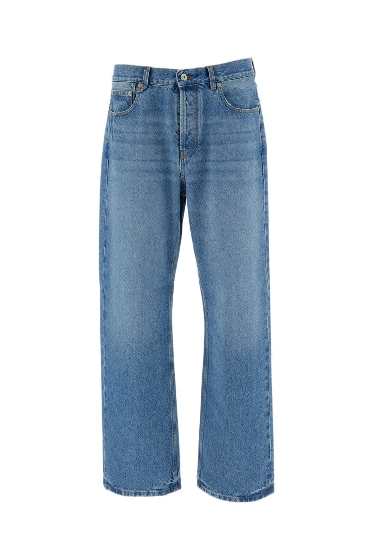 Jacquemus Blue Straight-Leg Washed Denim Jeans