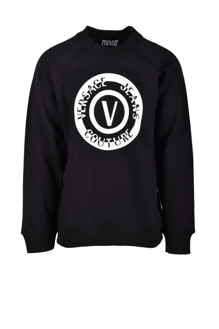 Versace Jeans Couture Black Cotton Sweatshirt