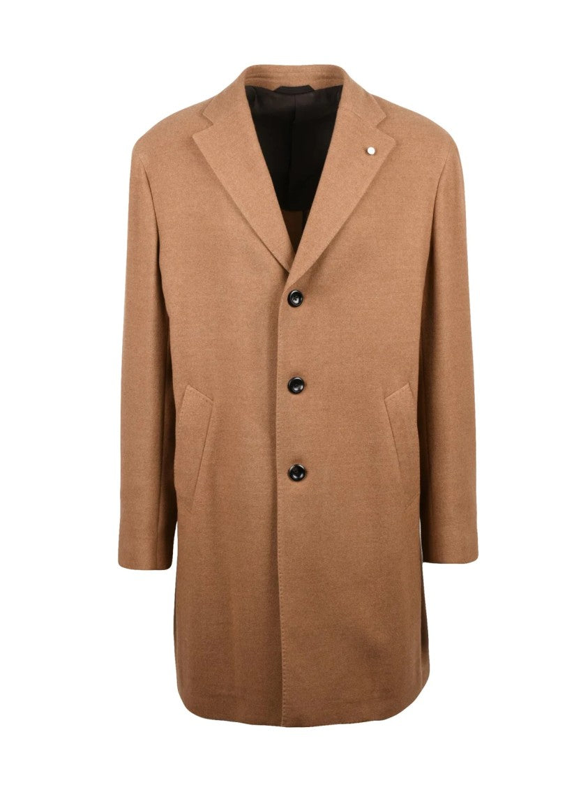 Luigi Bianchi Brown Virgin Wool Coat