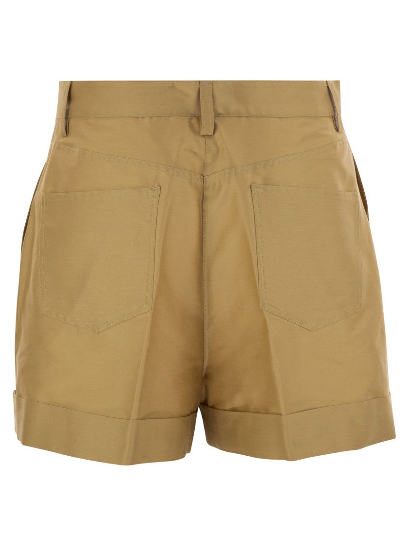 Mvp Wardrobe Cotton And Silk Bermuda Shorts