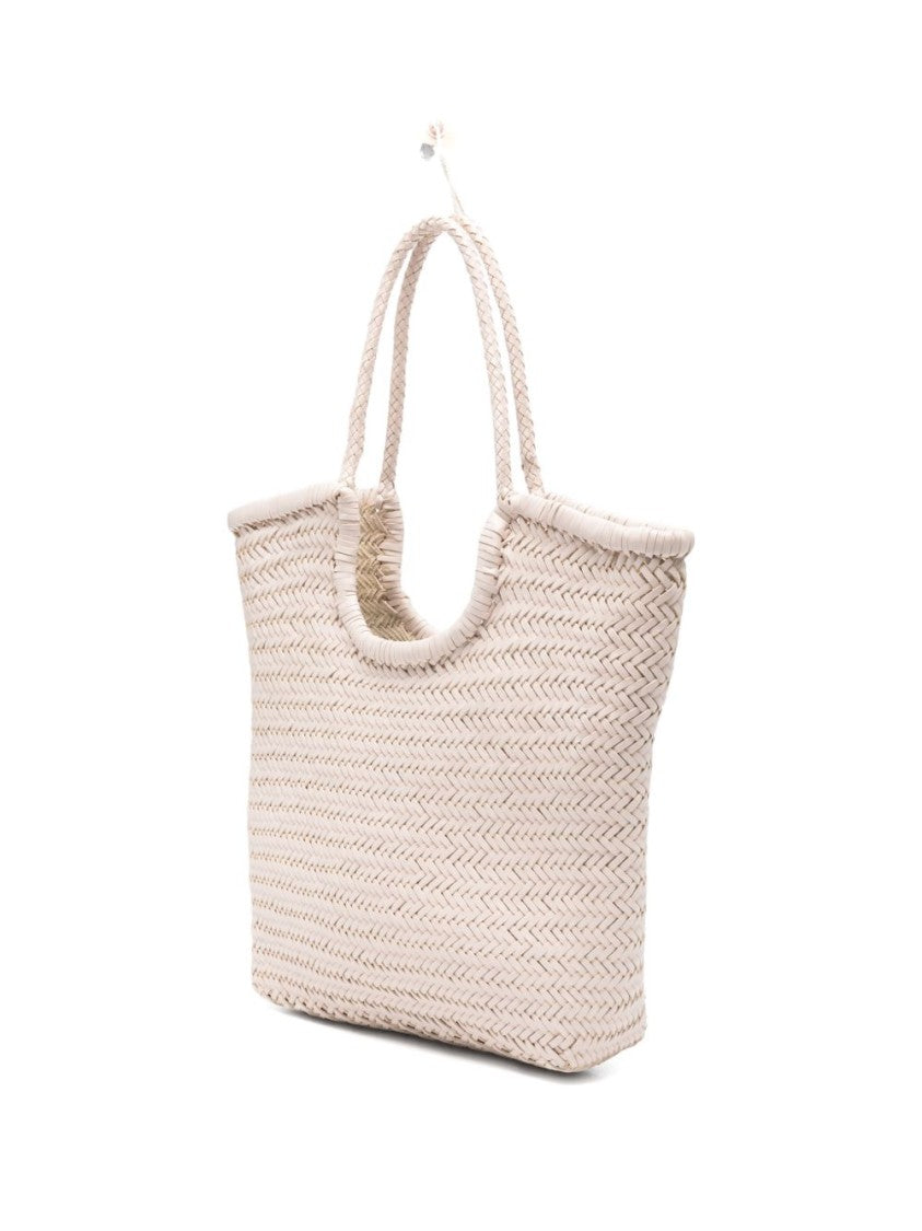 Dragon Diffusion Woven Calf Leather Shopper Bag With Structured Silhouette