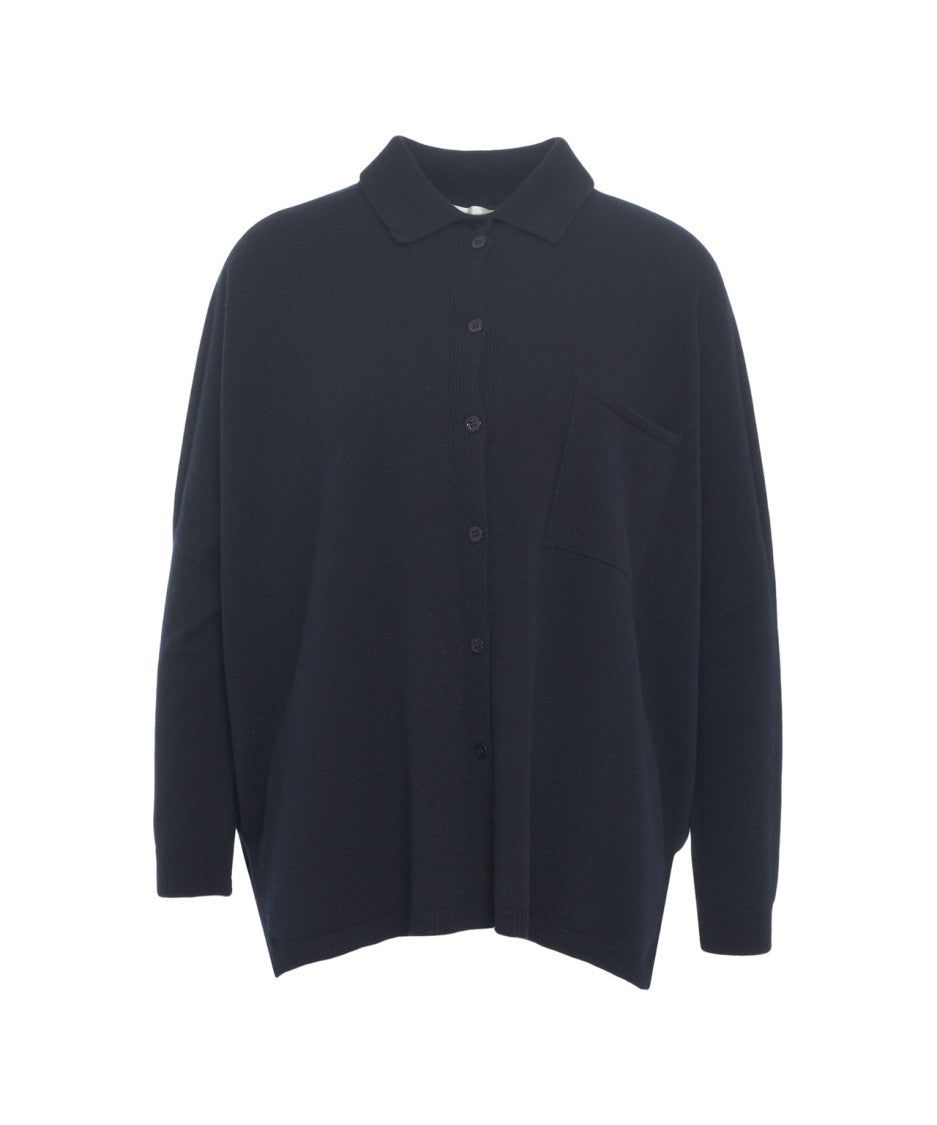 Mvm Knit Shirt With Classic Collar