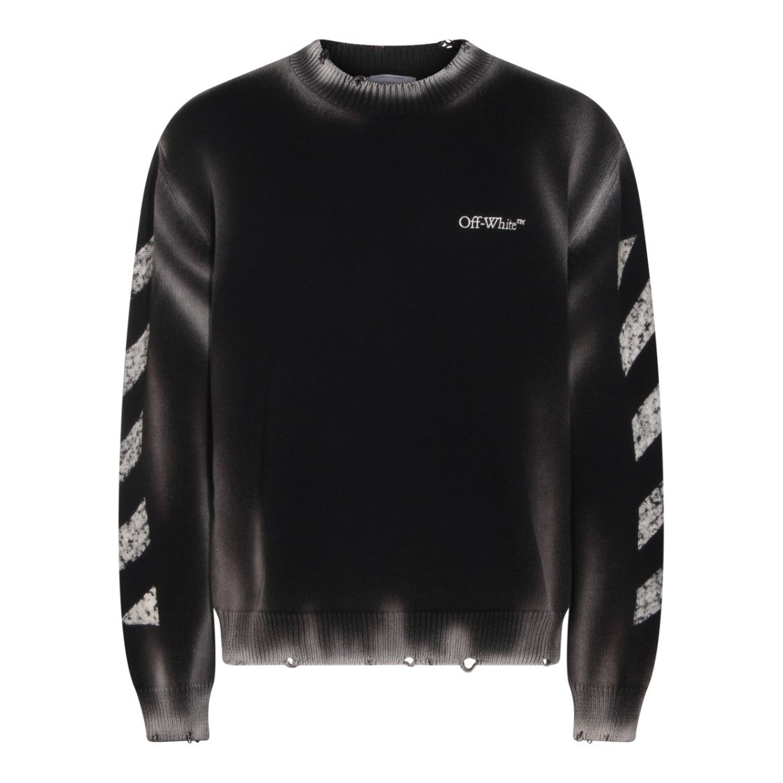 Off-White Gradient-Effect Off-White Sweater