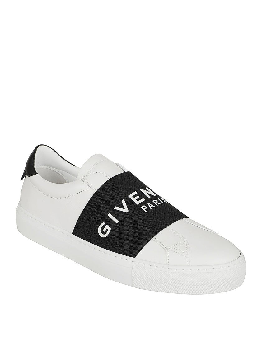 Givenchy White Leather Slip-On Sneakers