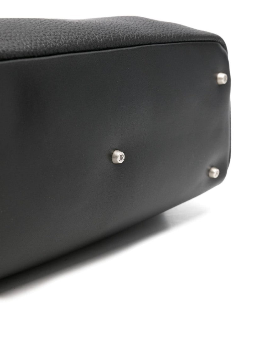 John Richmond Structured Black Minimalist Bag With Clean Lines