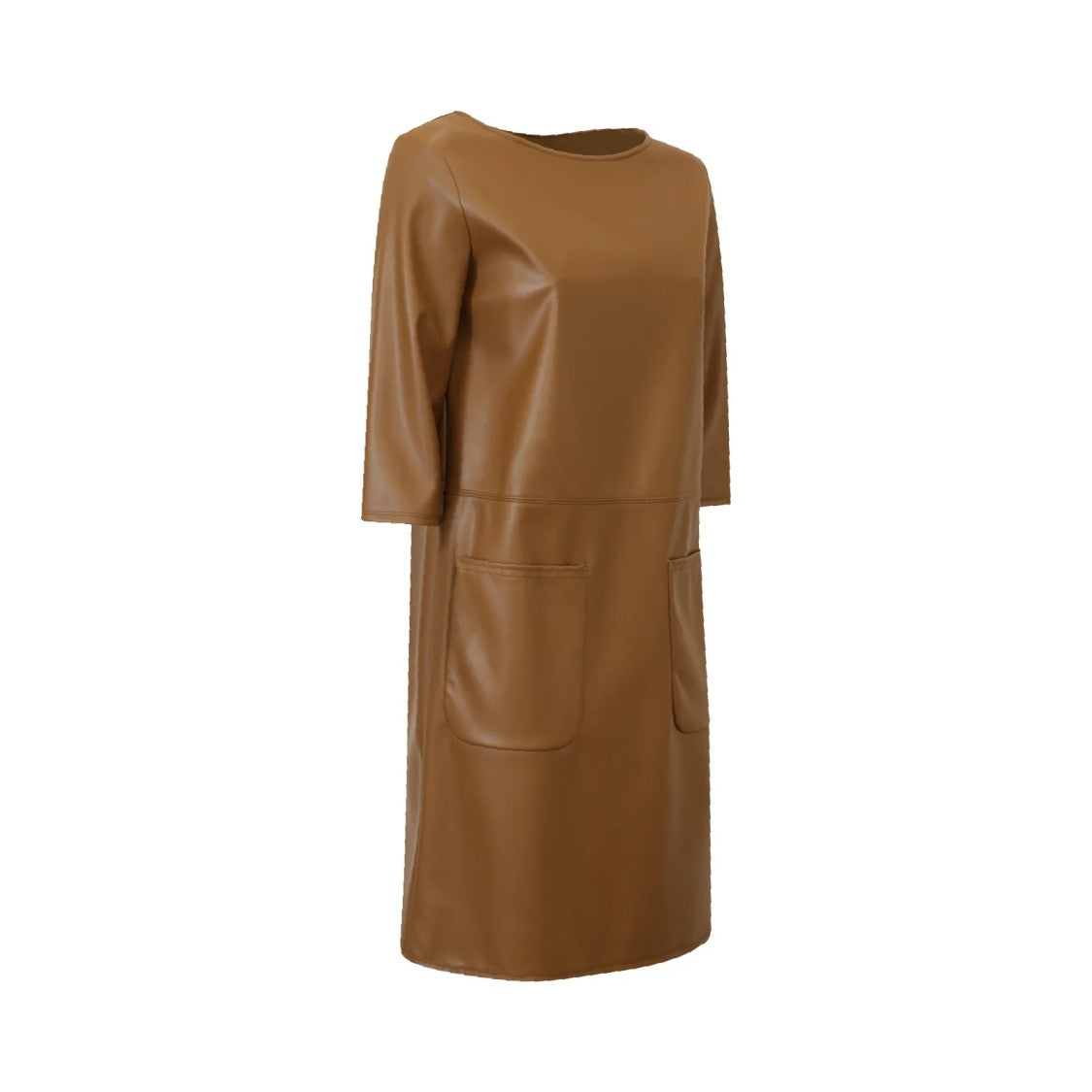 Max Mara Dionigi Dress In Warm Brown