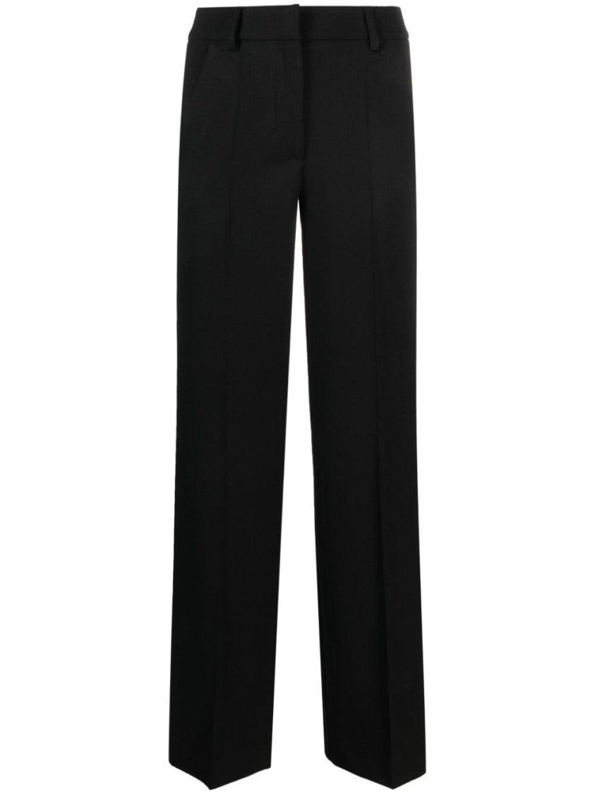 Parosh Black Virgin Wool Trousers