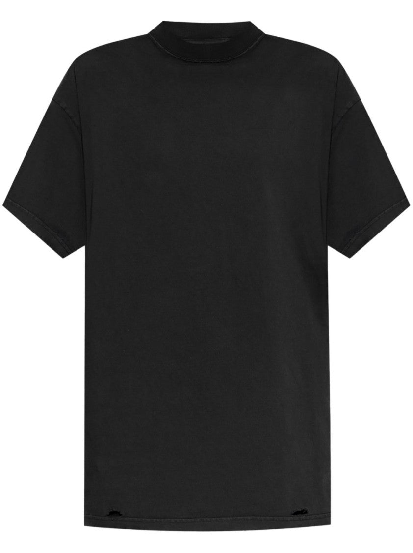 Balenciaga Black Cotton Oversized T-Shirt