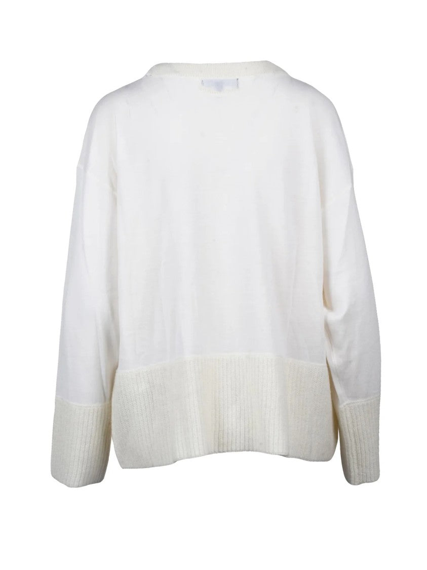 Armani Exchange Crew Neck Pullover With Ribbed Detailing