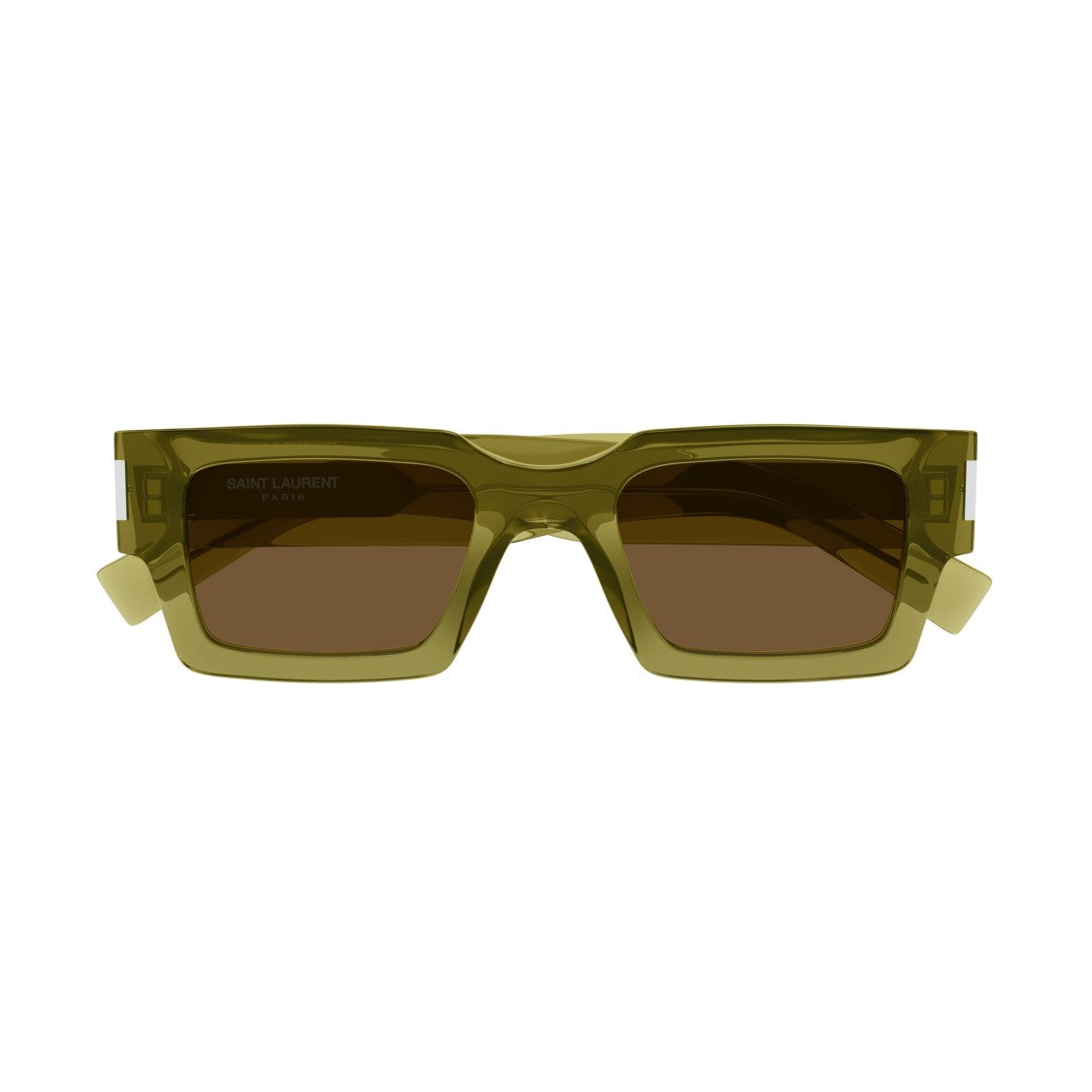 Saint Laurent Sl 572 Translucent Olive Green Acetate Sunglasses