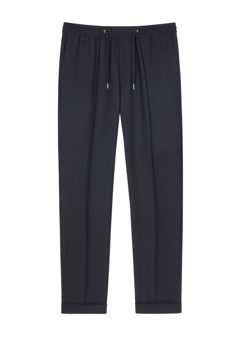 Paul Smith Navy Tailored Trousers With Relaxed Fit