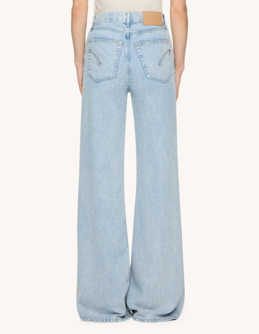 Dondup Amber Five-Pocket Wide Leg Jeans