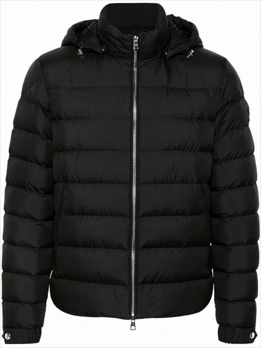 Moncler Horizontal Quilted Padded Jacket With High Collar