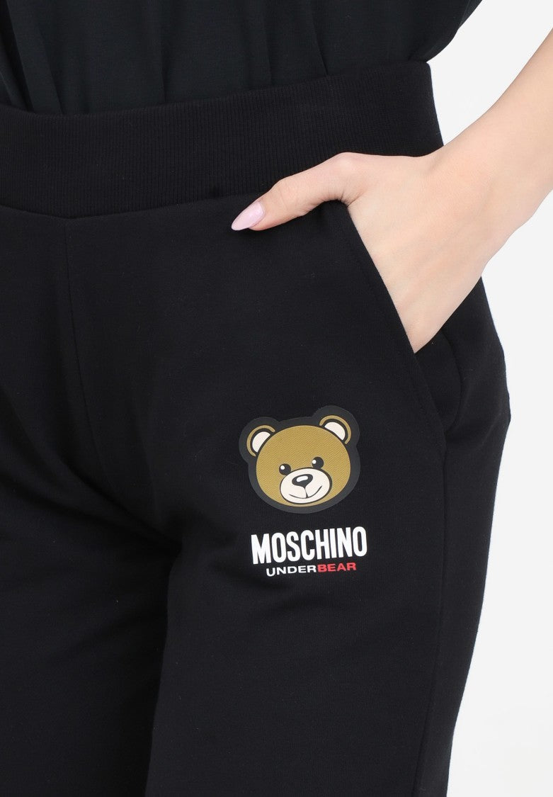 Moschino Black Relaxed Fit Jogger Pants