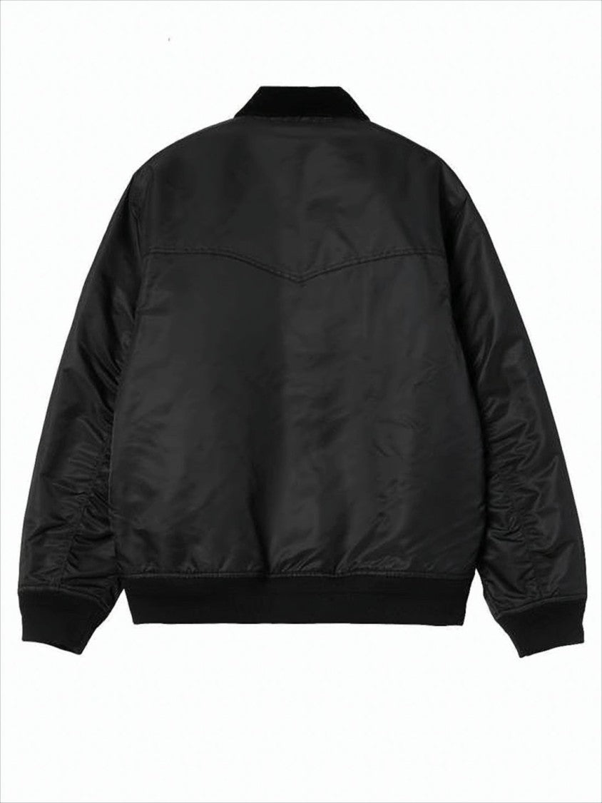 Carhartt Wip Quilted Black Nylon Jacket