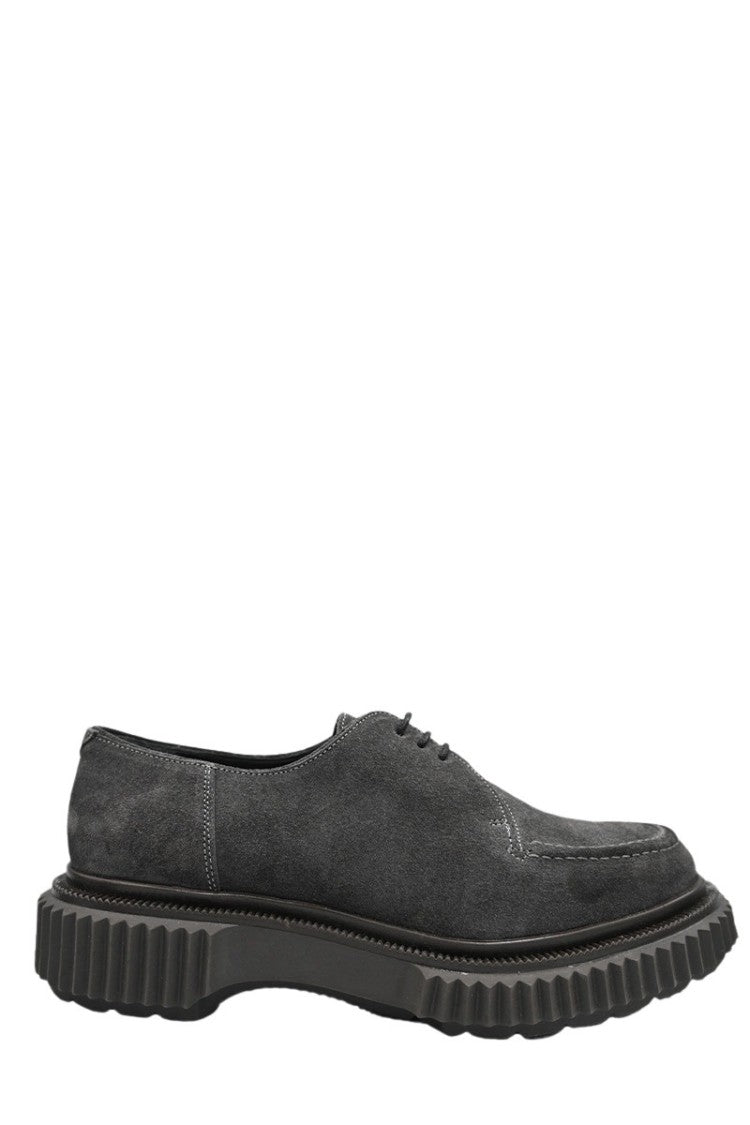 Adieu Classic Suede Platform In Charcoal