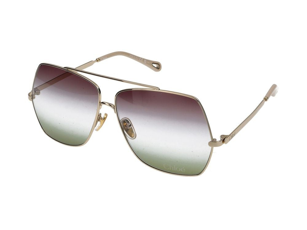 Chloé Sunglasses Ch0278s 002 Gold Gold Green 62/12/140
