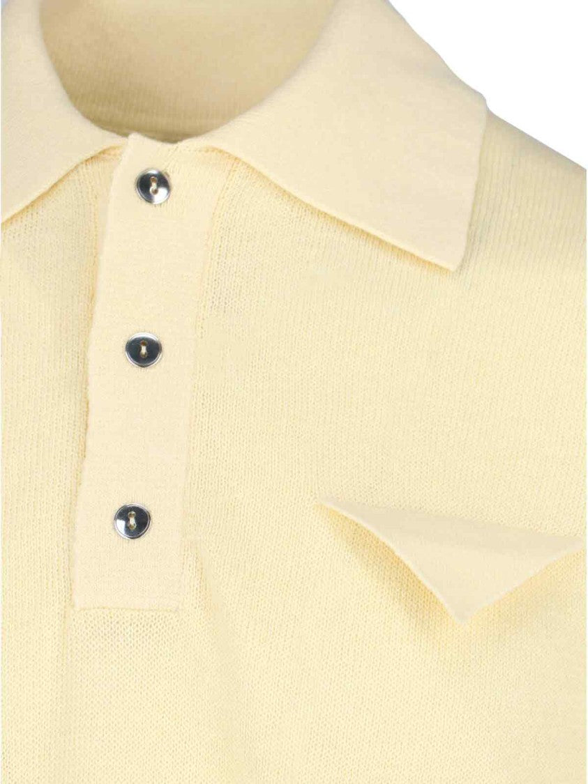 Bottega Veneta Linen Polo – Yellow