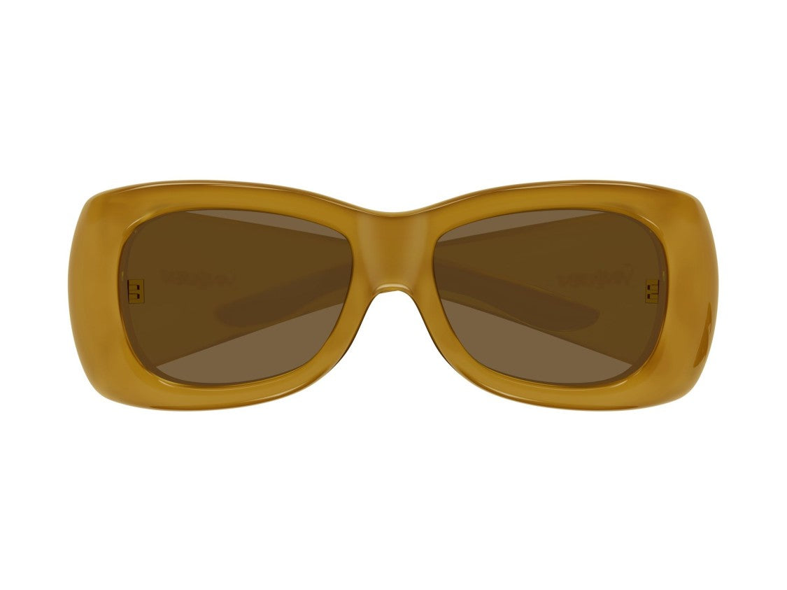 Saint Laurent Amber Sl 901 Howl Glossy Oversized Square Sunglasses