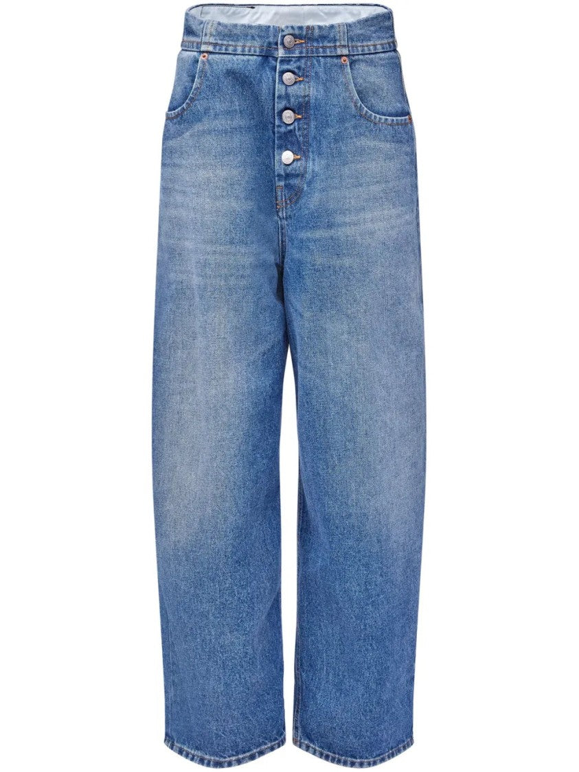 Mm6 By Maison Margiela Button-Up Straight Jeans