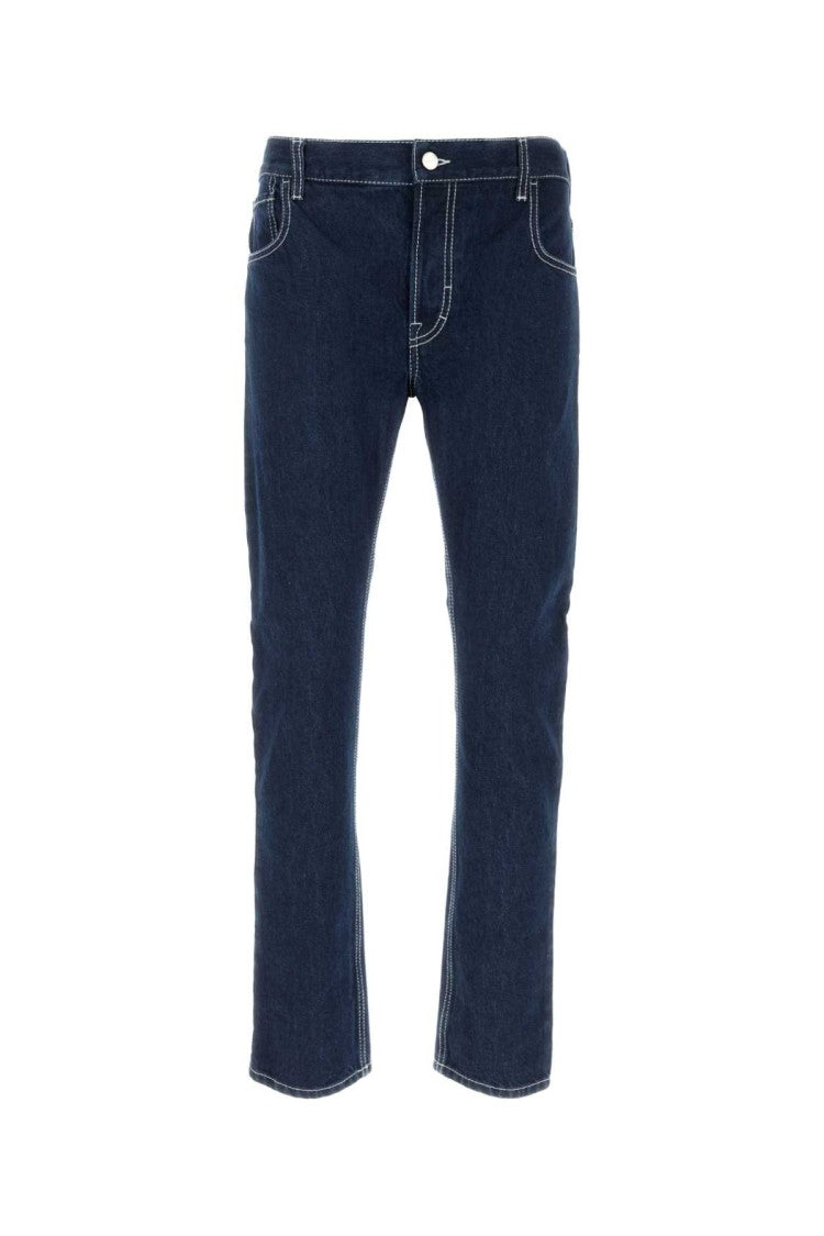 Gucci Straight-Leg Denim Jeans With Contrasting Stitching