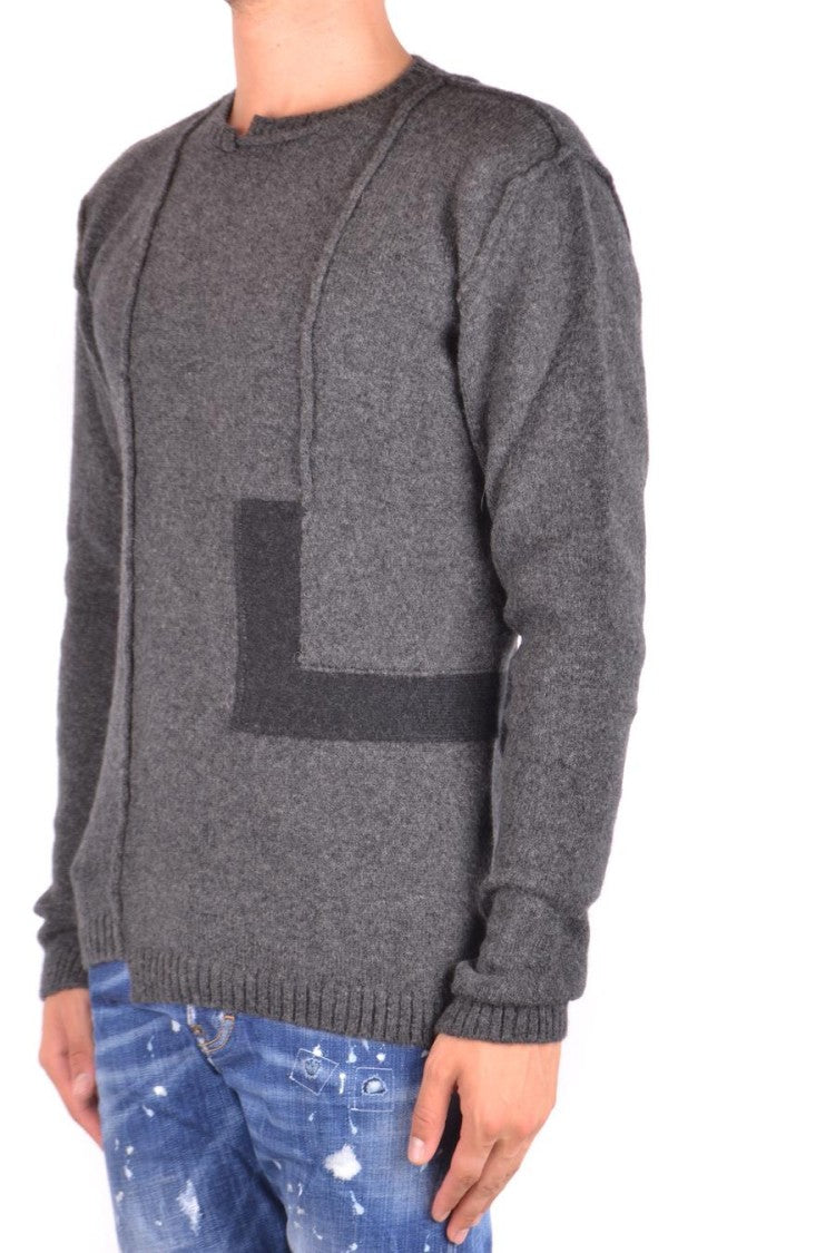 Isabel Benenato Textured Knit Sweater Vertical Seam Details