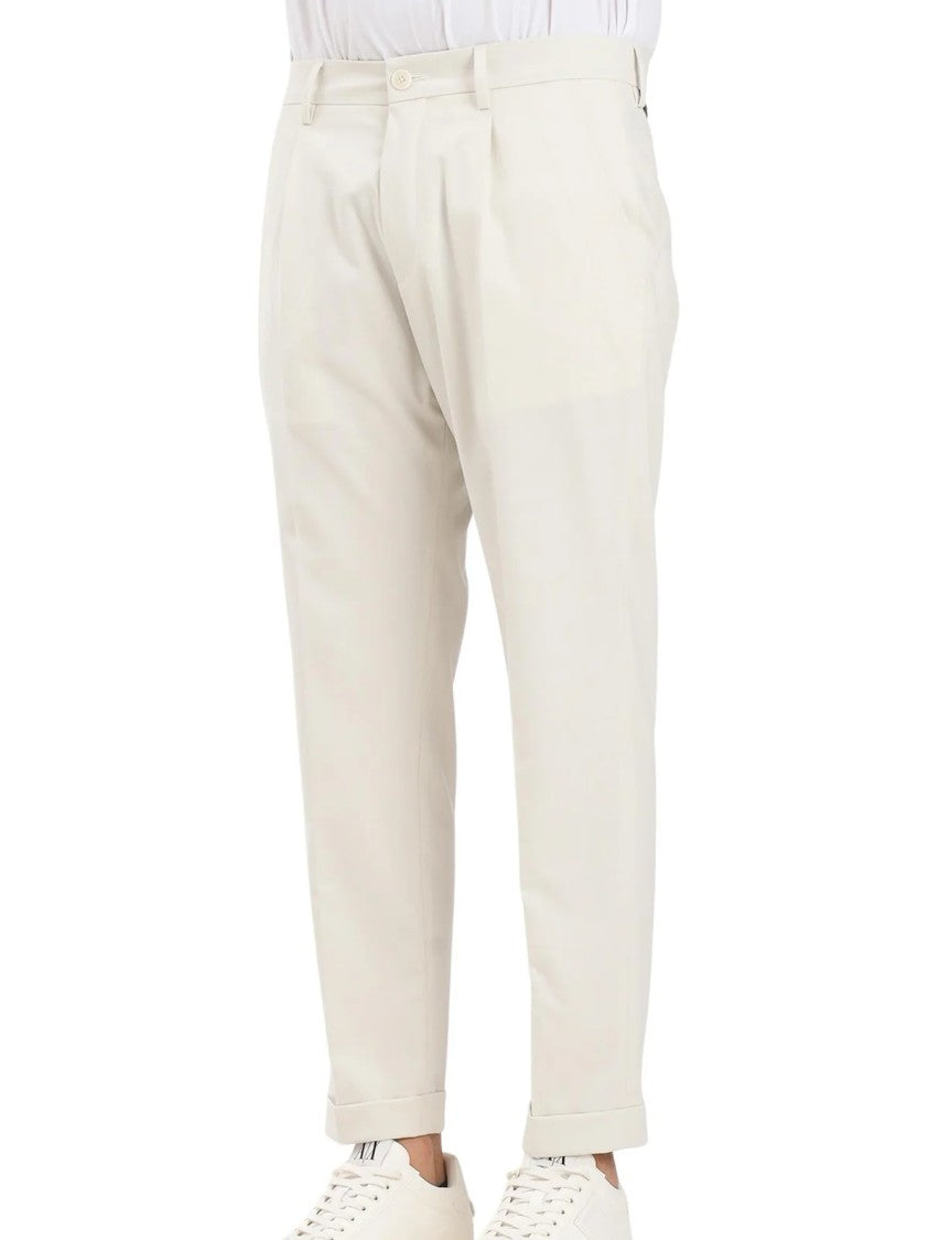 Golden Craft 1957 Golden Craft 1957 Classic Flannel Trousers With Pleated Waist And Tailored Fit