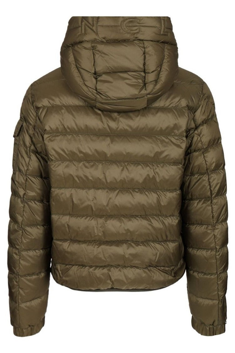 Moncler Quilted Padded Jacket With Front Zipper And Hood