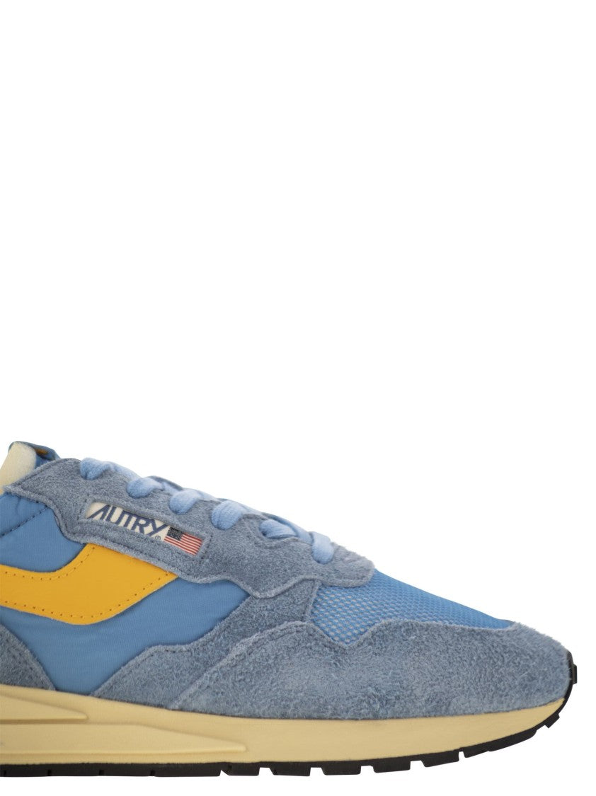 Autry Reelwind - Suede And Technical Textile Trainer