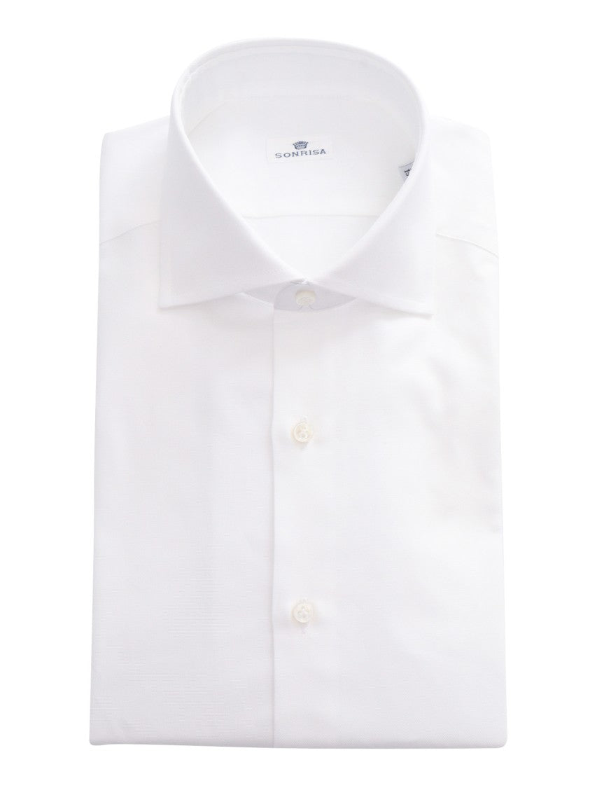 Sonrisa Structured White Cotton Men's Shirt
