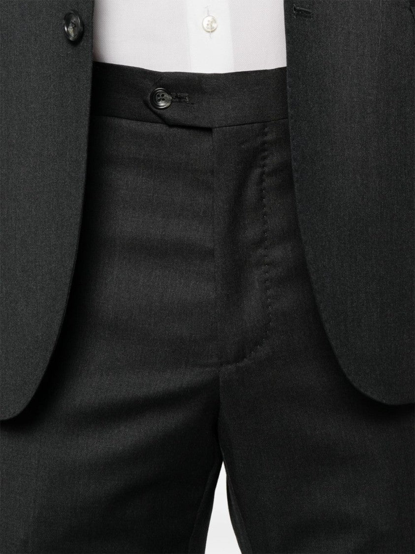 Tagliatore Tailored Wool Suit With Concealed Fastening