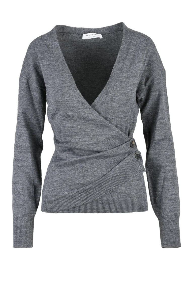 Philosophy Di Lorenzo Serafini Crewneck Sweater - Grey