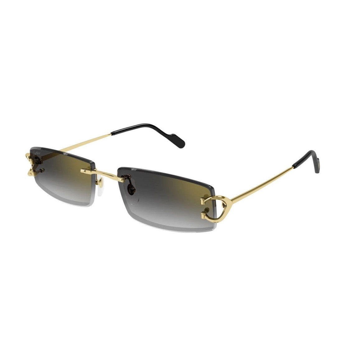 Cartier Gold Ct0465s Décor C Classique Rimless Sunglasses