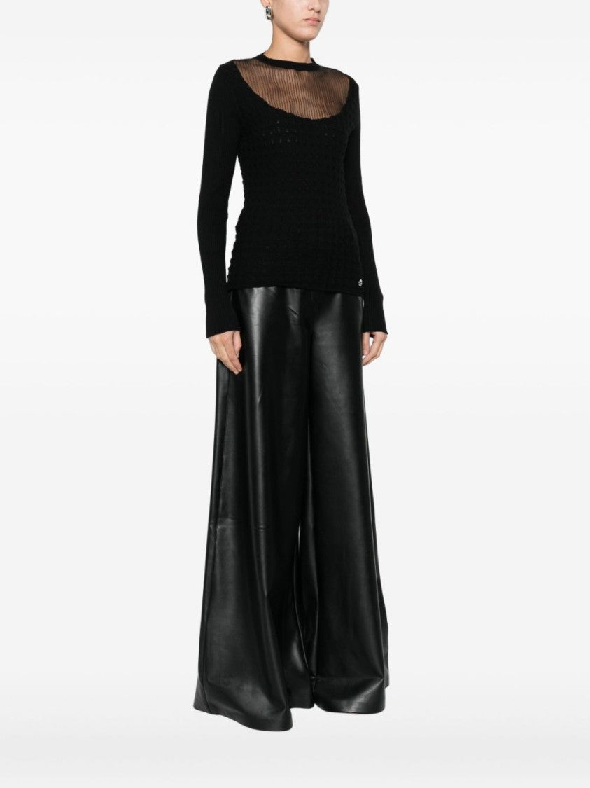Twin-Set Classic Black Sweater With Timeless Silhouette