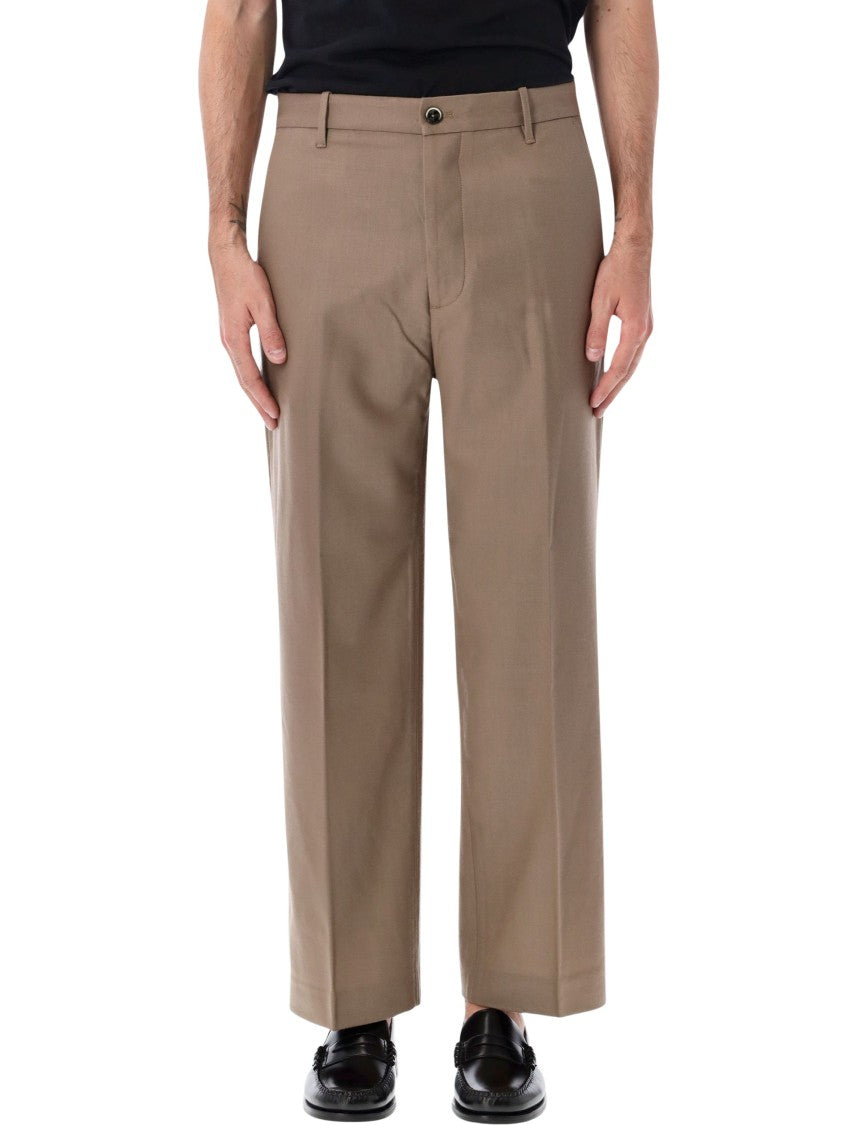 Nine In The Morning Apollon Structured Mid-Rise Straight-Leg Casual Pants