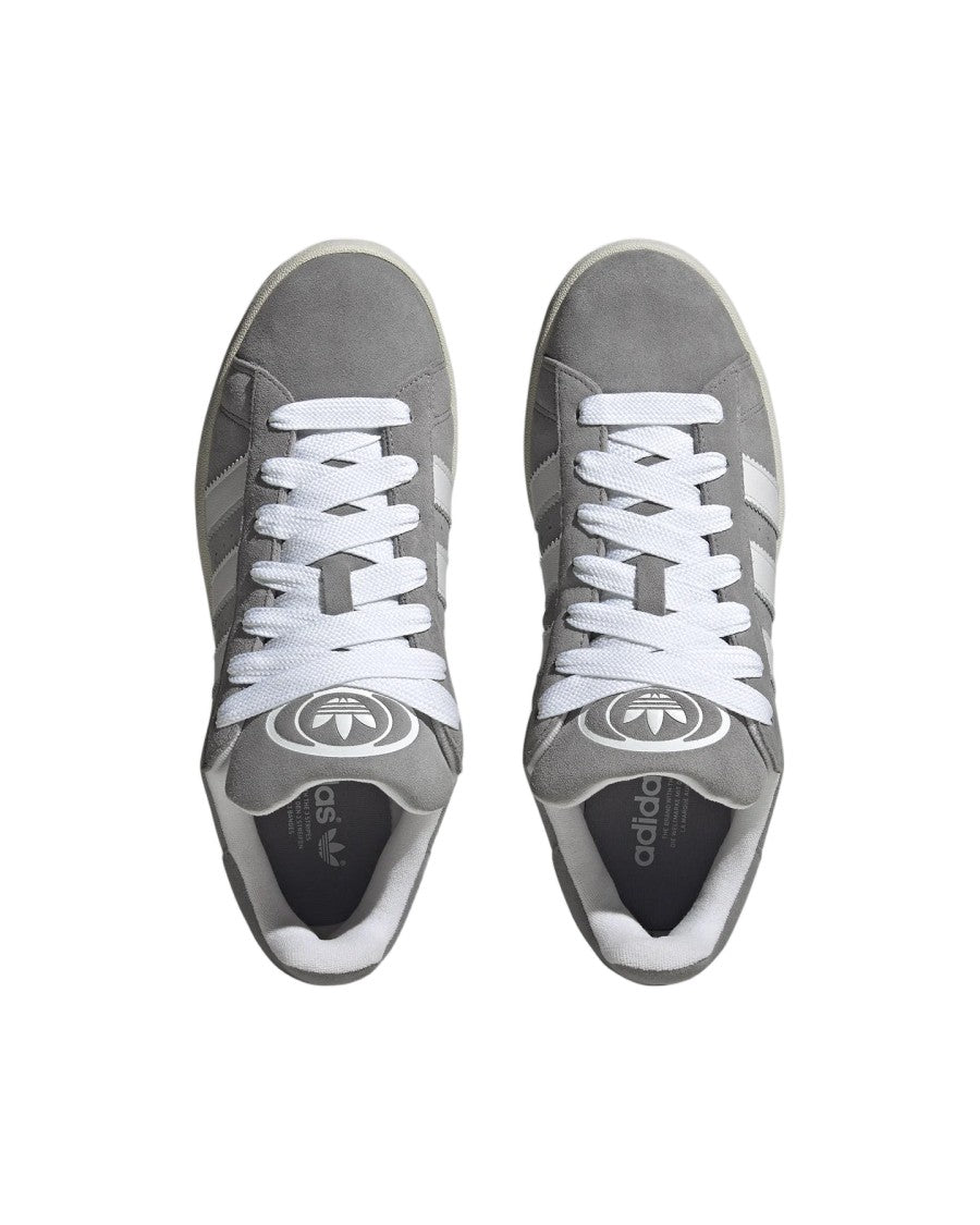 Adidas Classic Low-Top Grey Suede Sneaker With Signature Stripes