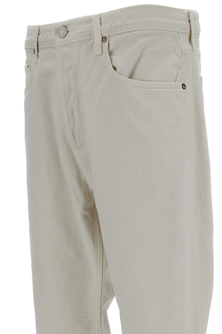Agolde Chalk White Magnus Cotton Denim Jeans