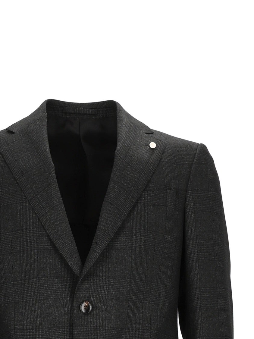 Luigi Bianchi Sartoria Black Drop 7 Checkered Suit