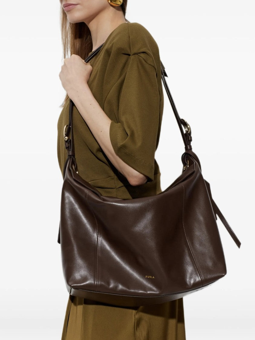 Furla Rectangular Shoulder Bag In Smooth Leather
