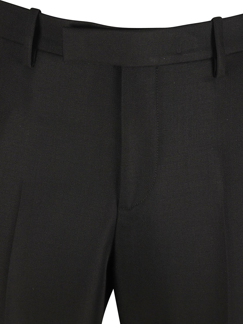 Off-White Tailored Black Trousers With Structured Waistband