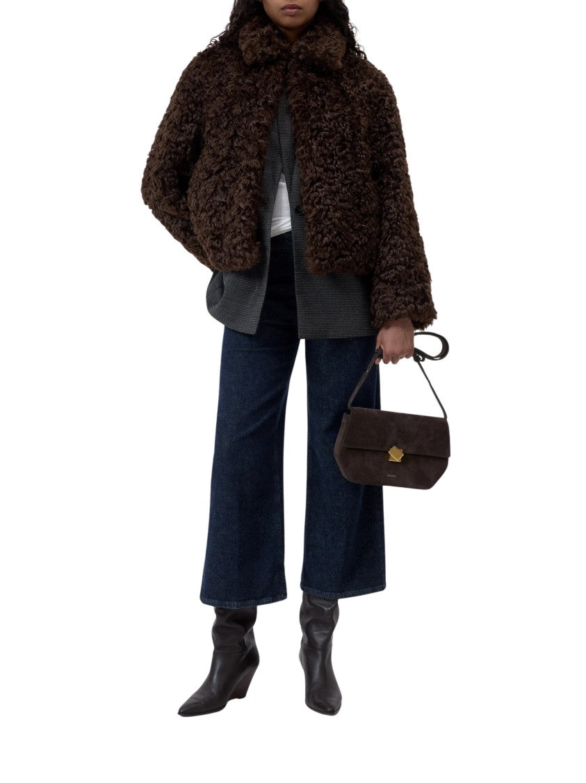 Closed Curly Faux Fur Relaxed Jacket