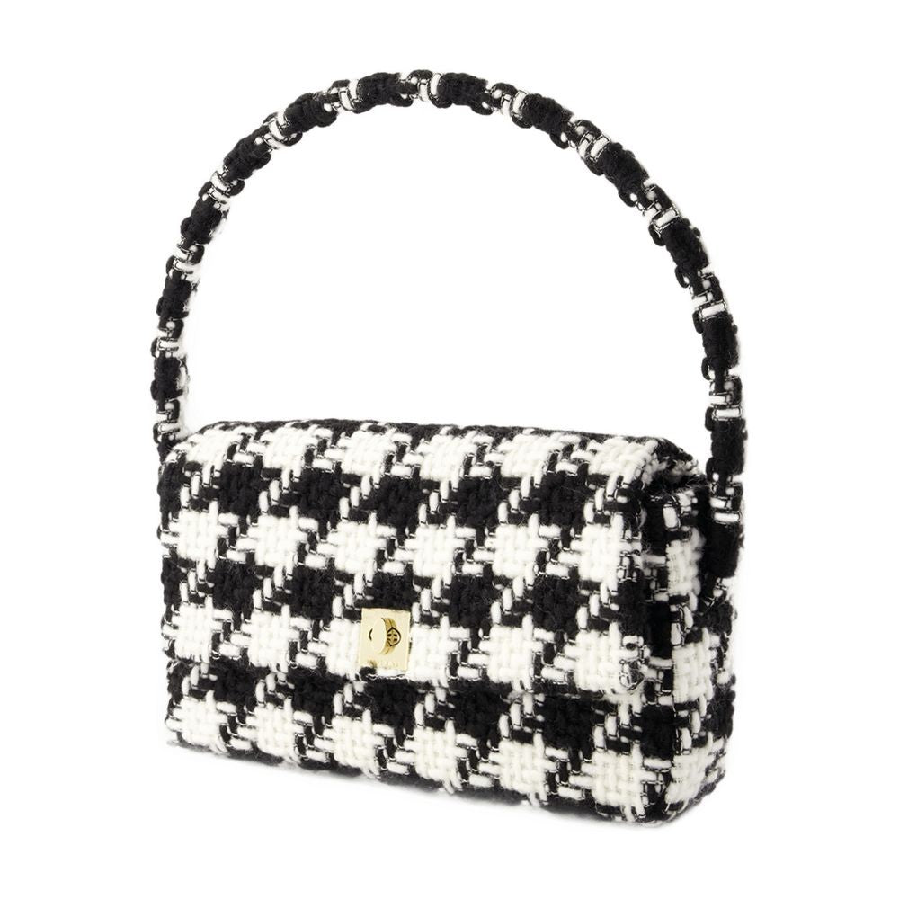 Anine Bing Nico Hobo Bag - Cotton - Black/White