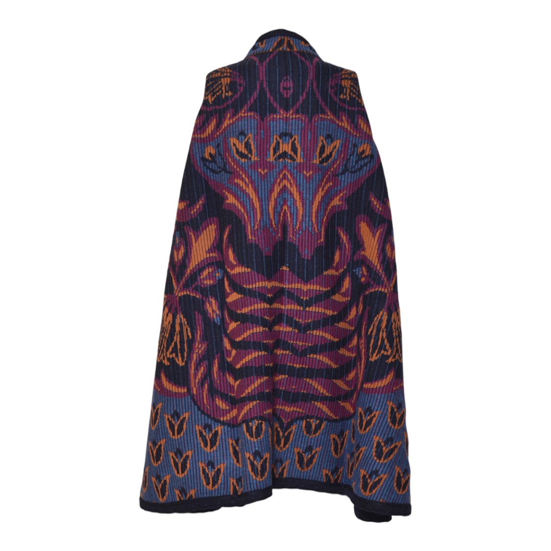 Etro Sleeveless Jacket With Bold Multicolored Abstract Pattern